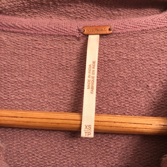 SOLDFree People | Tiered Trapeze zip up Sweatshirt - Picture 5 of 6